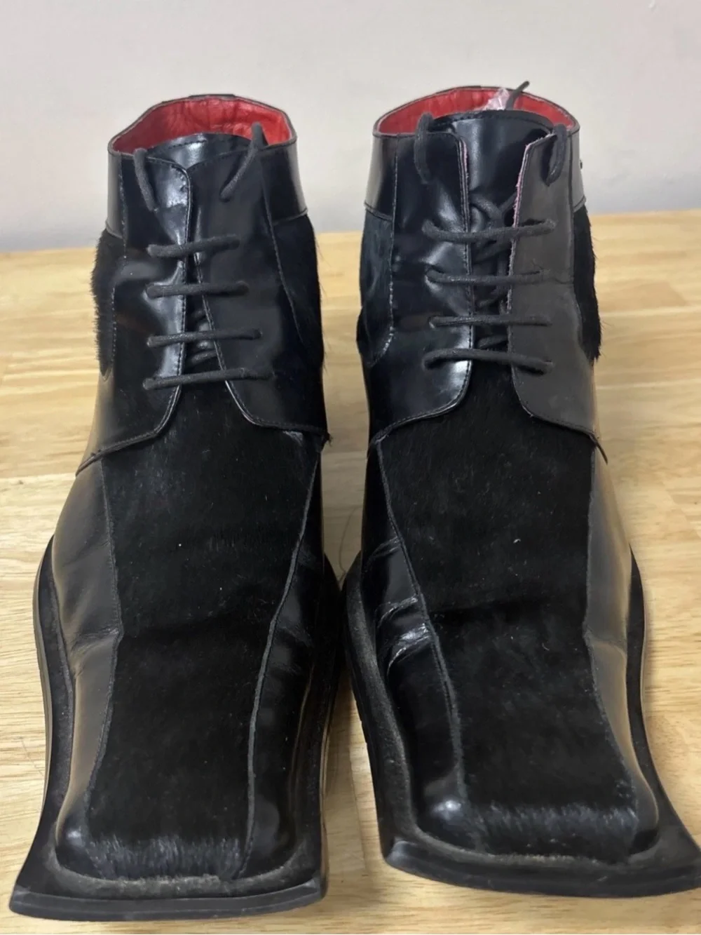 zota leather horse hair shoe sz 13